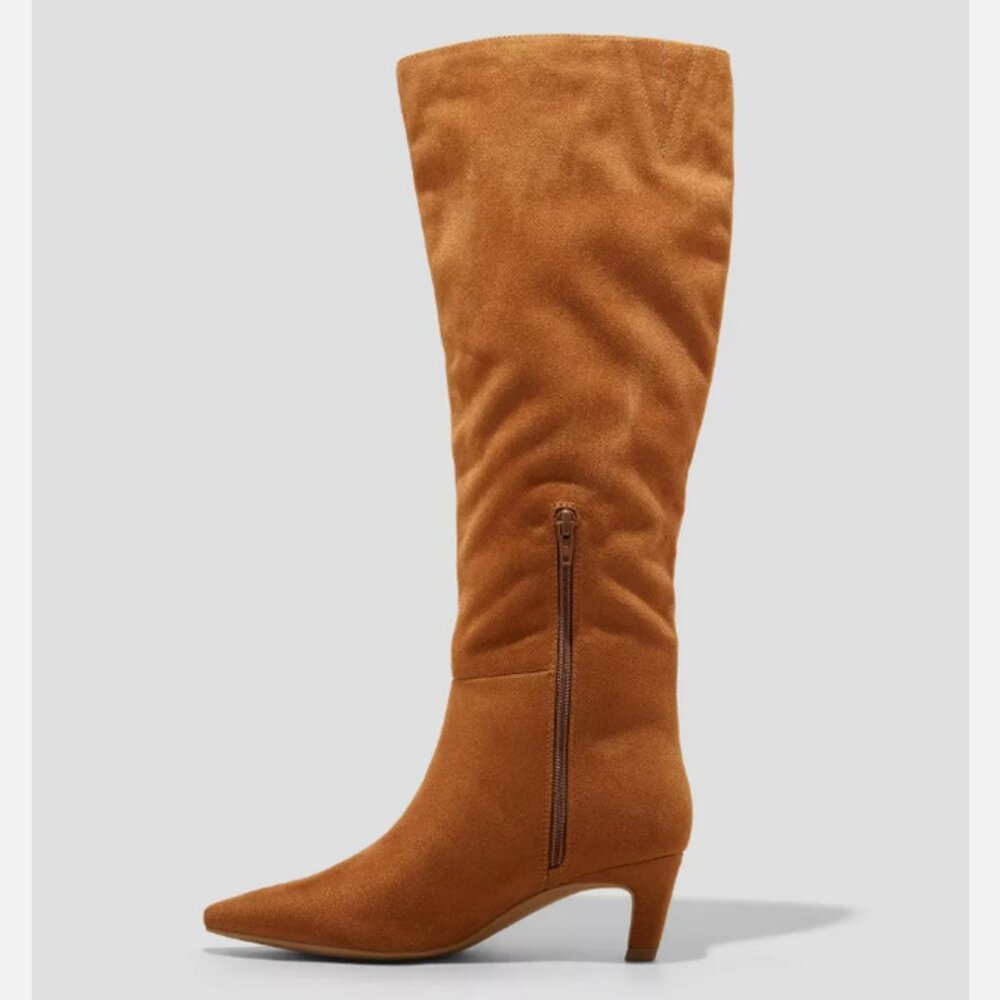 Kendra Kitten Heel Tall Dress Boots with Memory Foam Insole - Universal Thread 7 - Picture 3 of 9